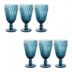 Jogo 6 Taças 330ml 17cm Bretagne Azul